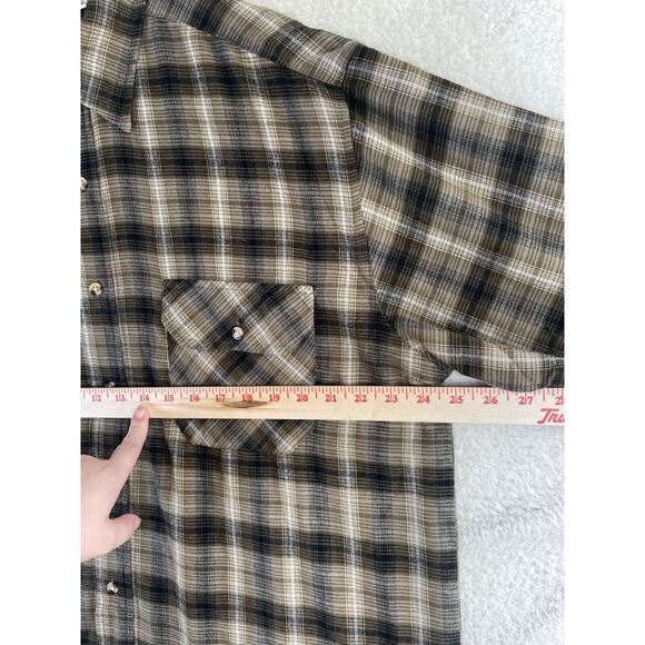VTG Northwest Territory Flannel Shacket Mens Large Beige Plaid Nylon Lined - Picture 5 of 13